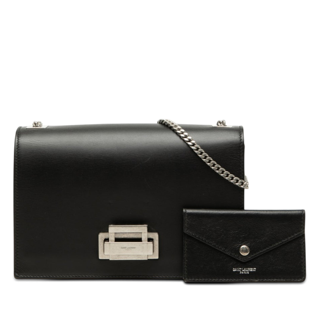 Saint Laurent Smooth Cuir de veau Metropolis Chain Sac porté croisé