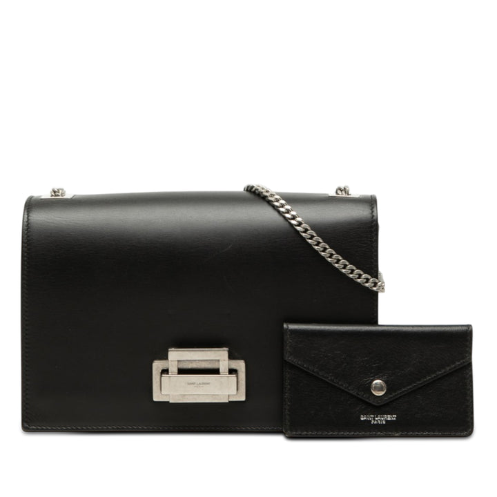 Saint Laurent Smooth Cuir de veau Metropolis Chain Sac porté croisé