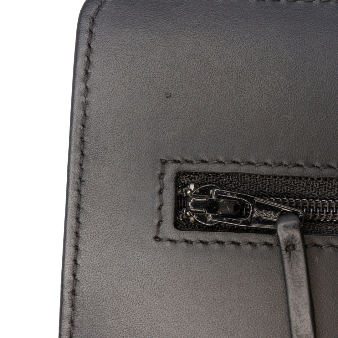 CC Quilted Patent Wallet On Chain Black - Gaby Paris