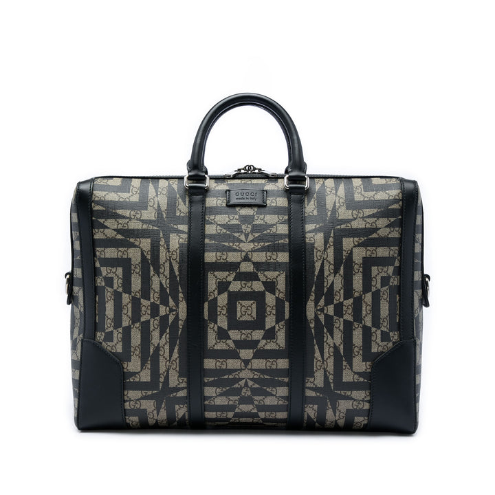 Caleido Eden Porte-documents GG Supreme Beige