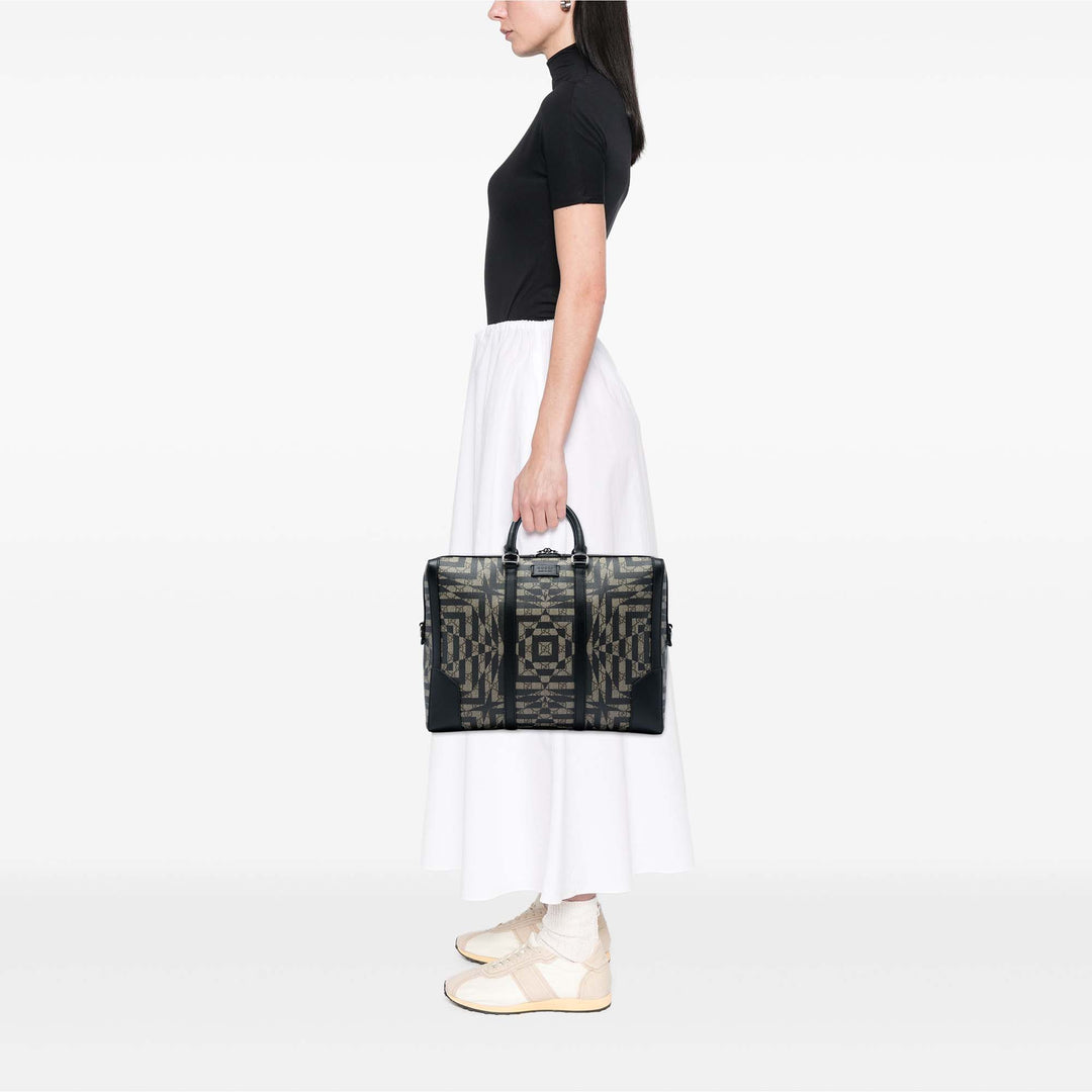 Caleido Eden Porte-documents GG Supreme Beige
