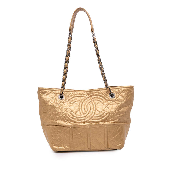 Chanel Distressed Cuir de veau Shopping In Moscow Cabas