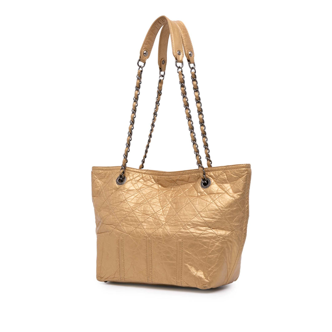Chanel Distressed Cuir de veau Shopping In Moscow Cabas