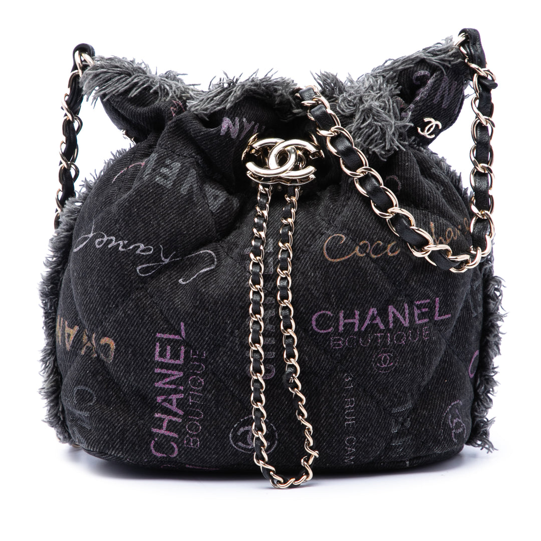 Chanel Mood Seau avec chaîne Petit Jean Gris