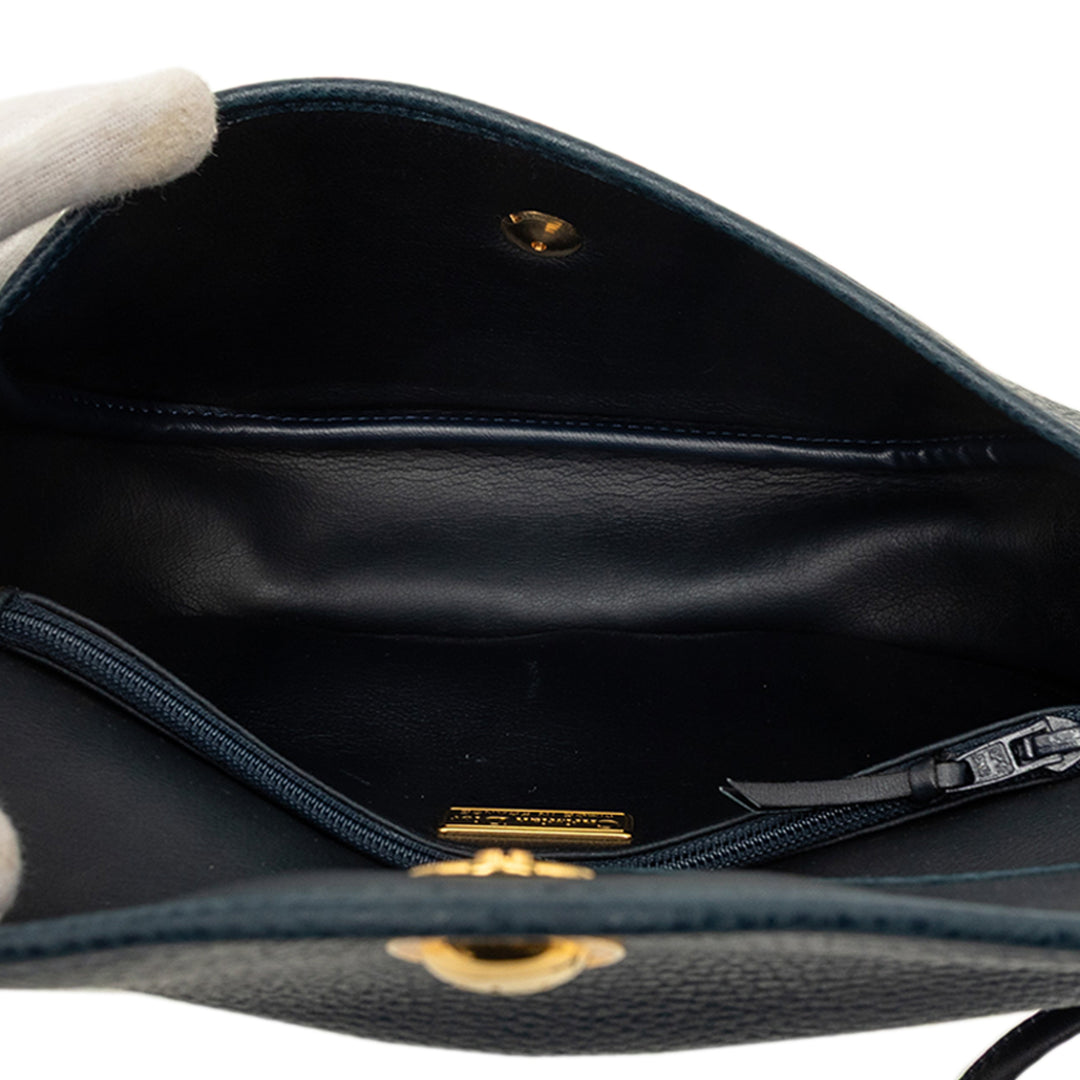 grainé Sac Cuir de veau grainé Bleu