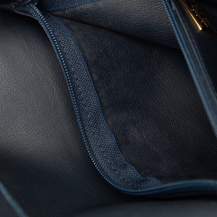 grainé Sac Cuir de veau grainé Bleu
