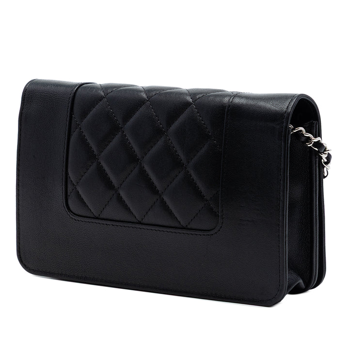 Chanel Matelassé Sheepskin Mademoiselle Wallet on Chain
