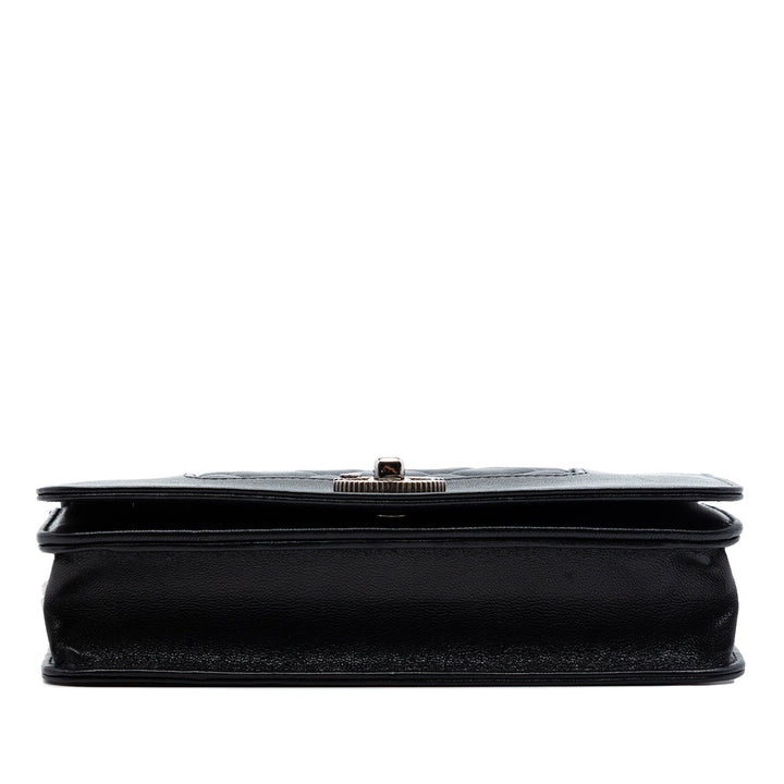 Chanel Matelassé Sheepskin Mademoiselle Wallet on Chain