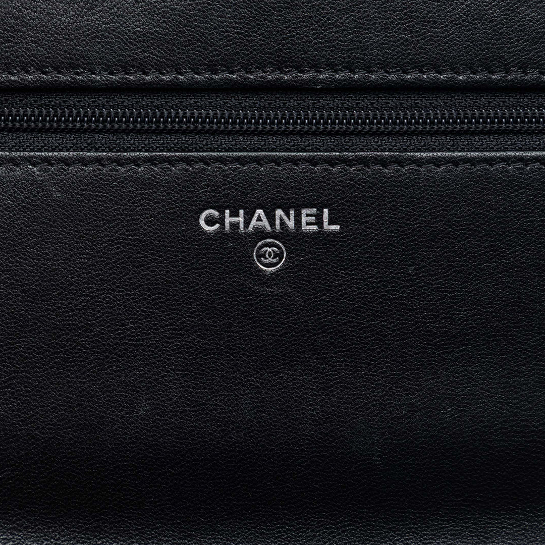 Chanel Matelassé Sheepskin Mademoiselle Wallet on Chain