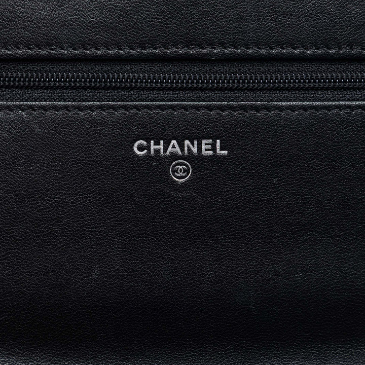 Chanel Matelassé Sheepskin Mademoiselle Wallet on Chain