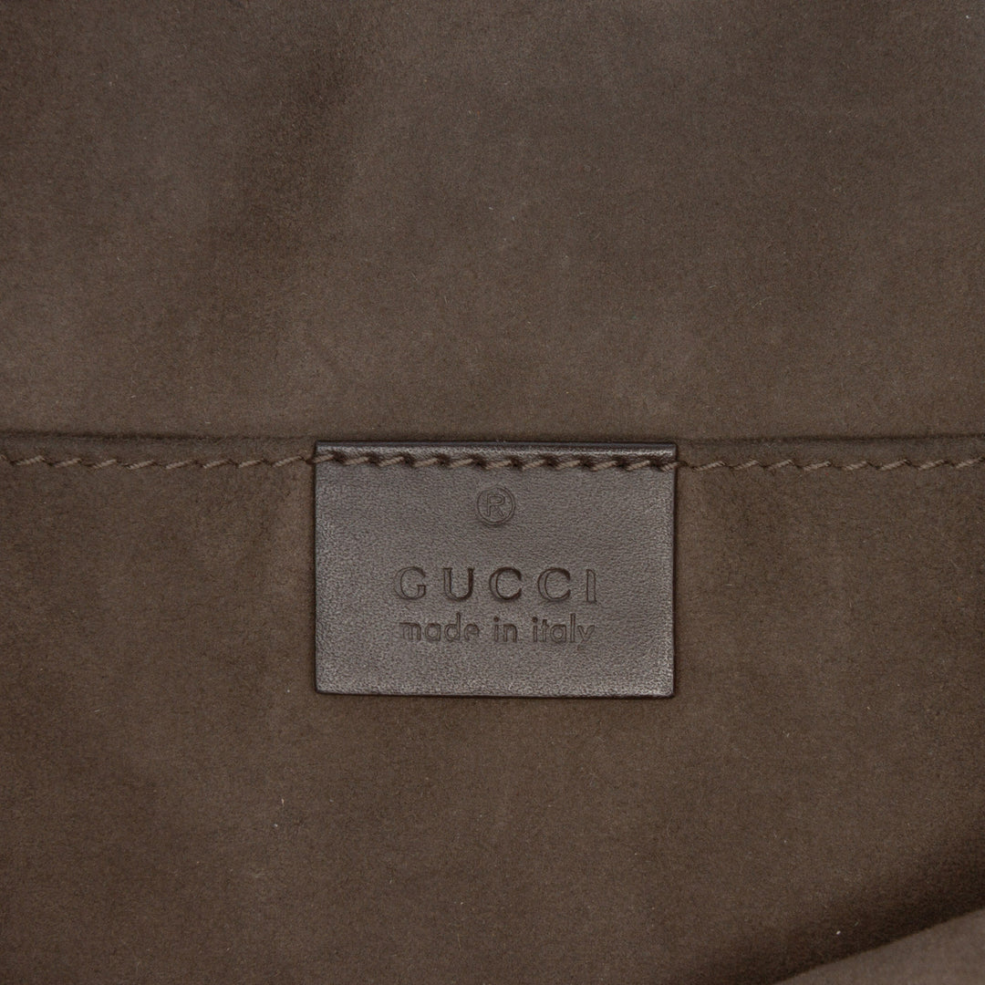 GG Supreme Web Clutch Brown - Gaby Paris