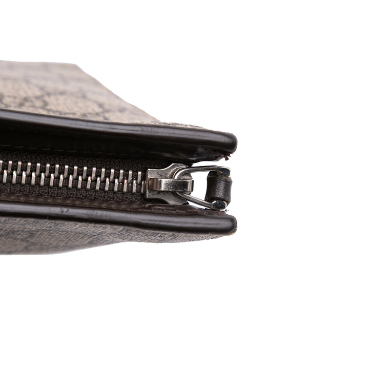GG Supreme Web Clutch Brown - Gaby Paris