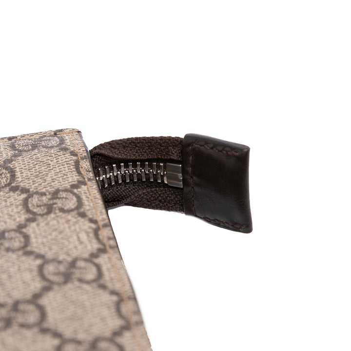 GG Supreme Web Clutch Brown - Gaby Paris