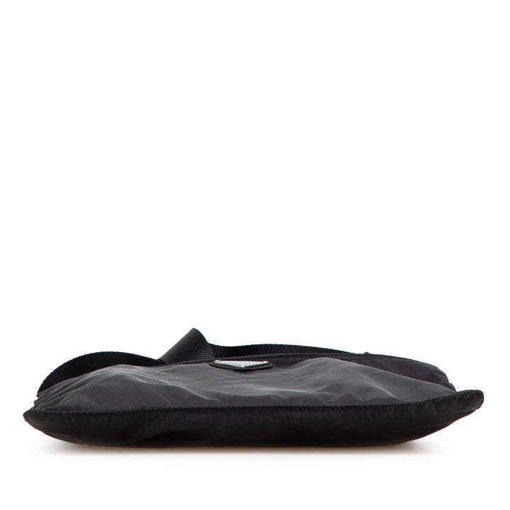 Prada Tessuto Zip Top Sac porté croisé Noir