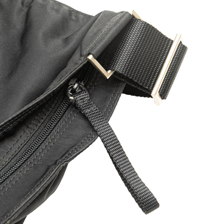 Prada Tessuto Zip Top Sac porté croisé Noir