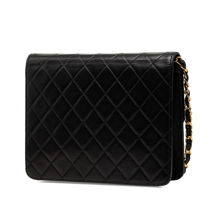 Chanel Small CC Matelassé Cuir d’agneau Simple rabat