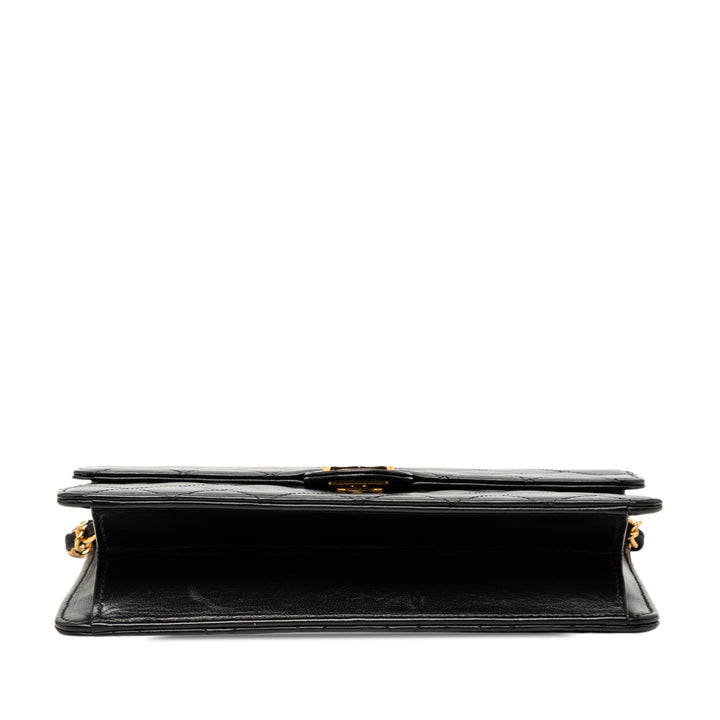 Chanel Small CC Matelassé Cuir d’agneau Simple rabat
