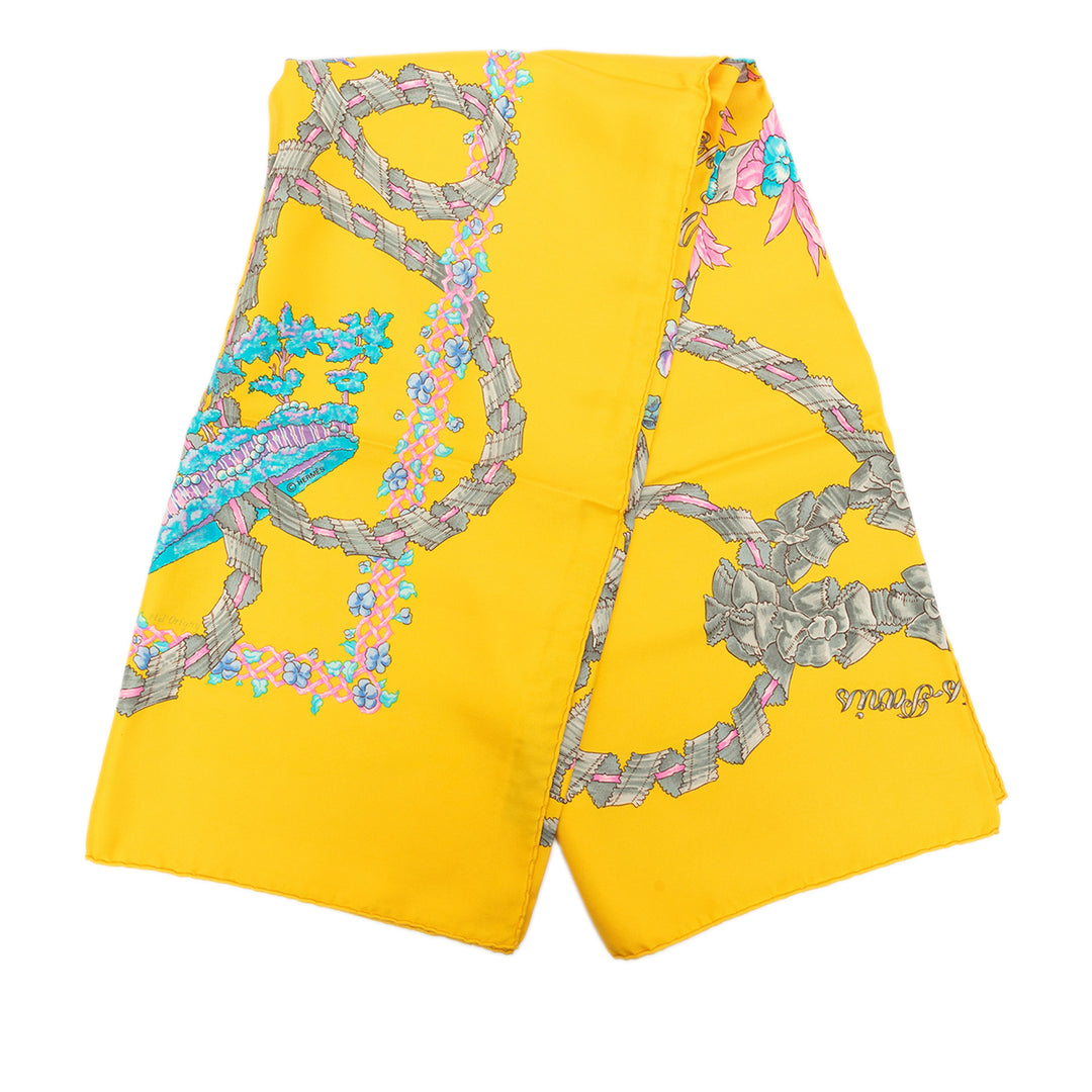 Hermès Le Sacre du Impriméemps Foulard 90 Multi Soie