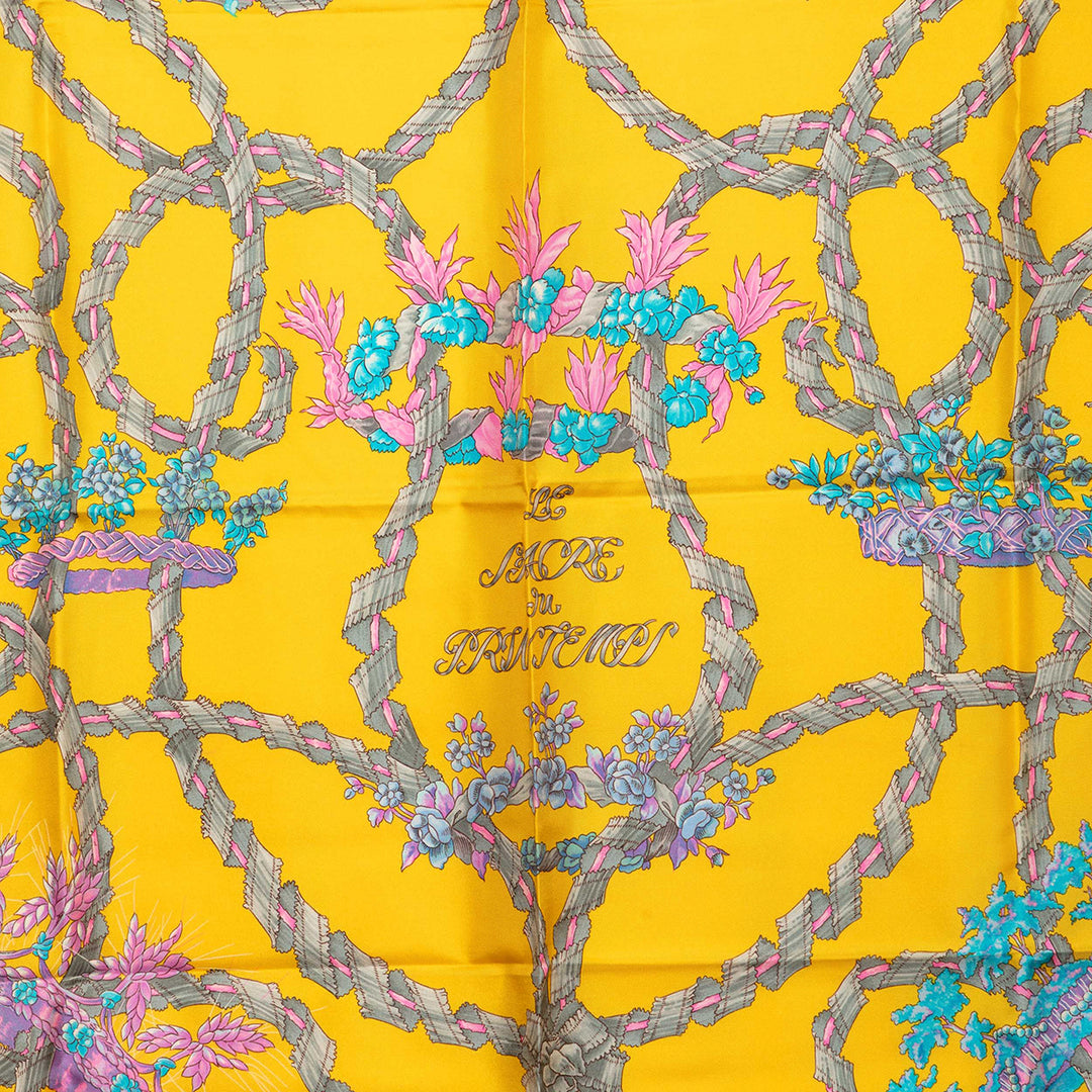 Hermès Le Sacre du Impriméemps Foulard 90 Multi Soie