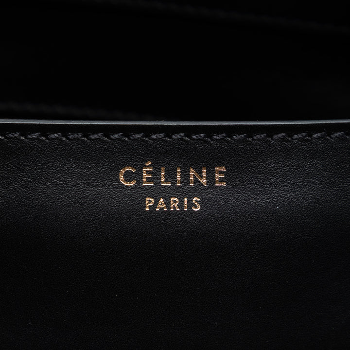 Celine Mini Bicolor Toile et Cuir Luggage Cabas