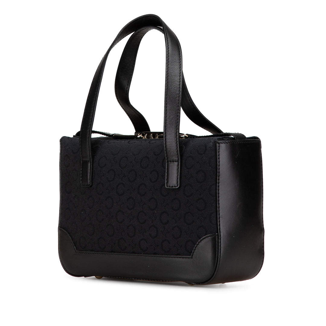 C Macadam Canvas Handbag Black - Gaby Paris