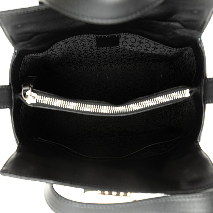 C Macadam Canvas Handbag Black - Gaby Paris