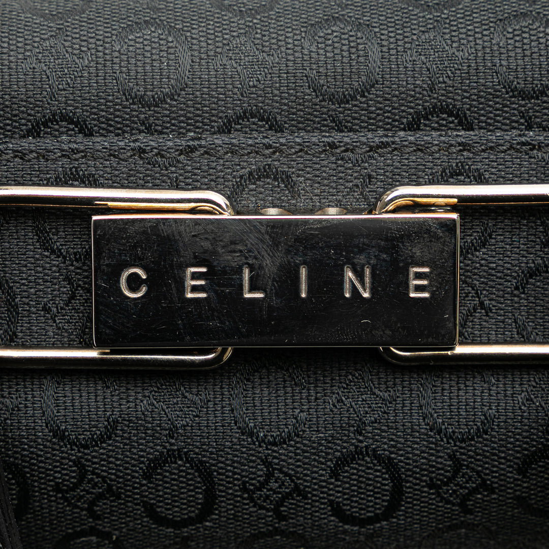 C Macadam Canvas Handbag Black - Gaby Paris