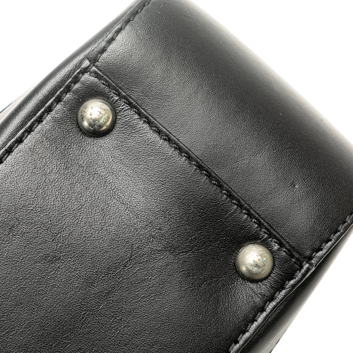 C Macadam Canvas Handbag Black - Gaby Paris