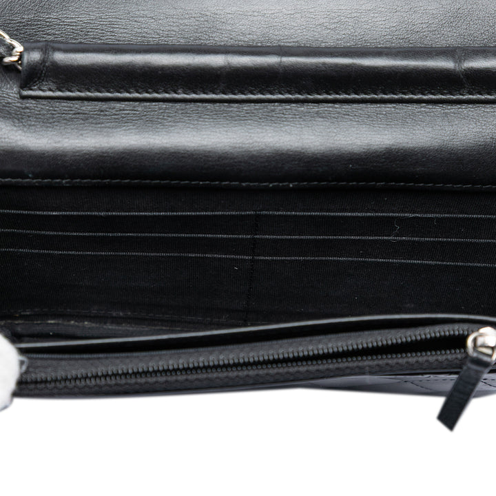 Chanel CC Matelassé Cuir verni Wallet on Chain