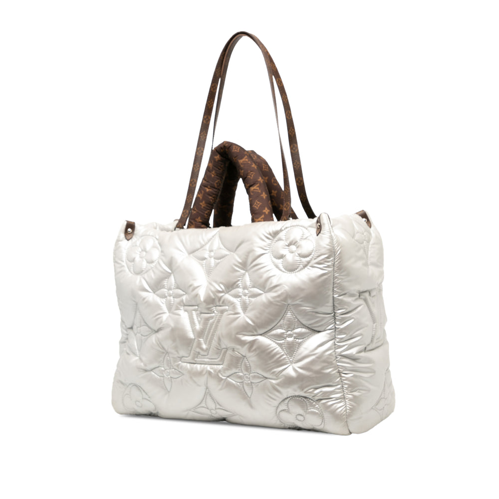 Louis Vuitton Sac à main Econyl Pillow Onthego Monogram GM Argenté – vue 2 – GABY PARIS
