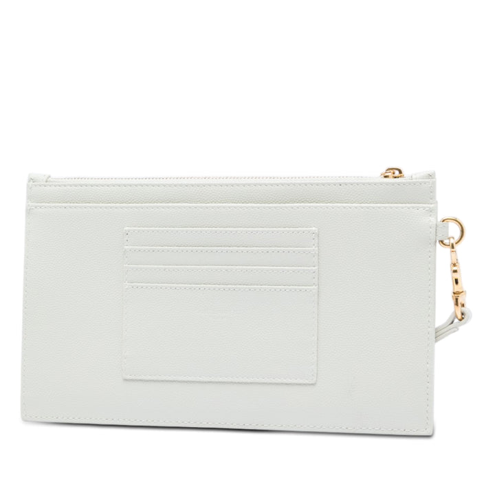 Saint Laurent Grain De Poudre Chevron Monogram Bill Pochette