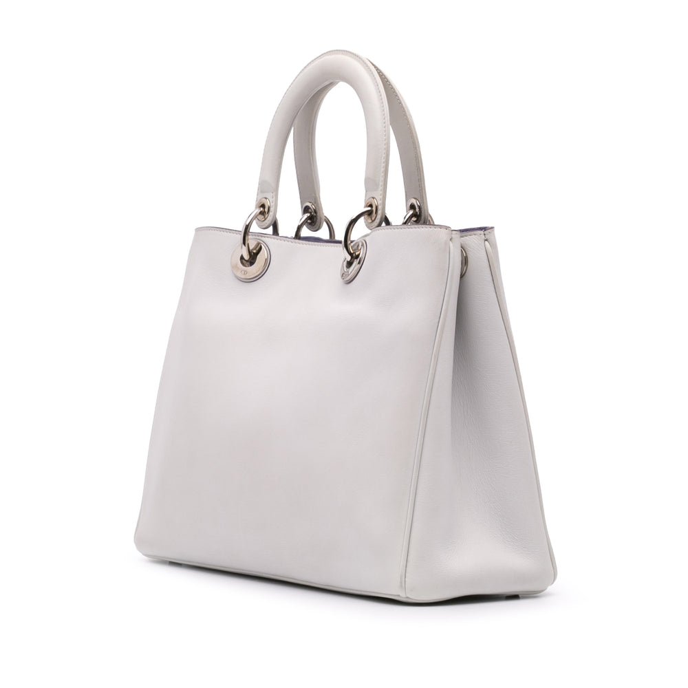 Medium Leather Diorissimo Satchel Purple - Gaby Paris