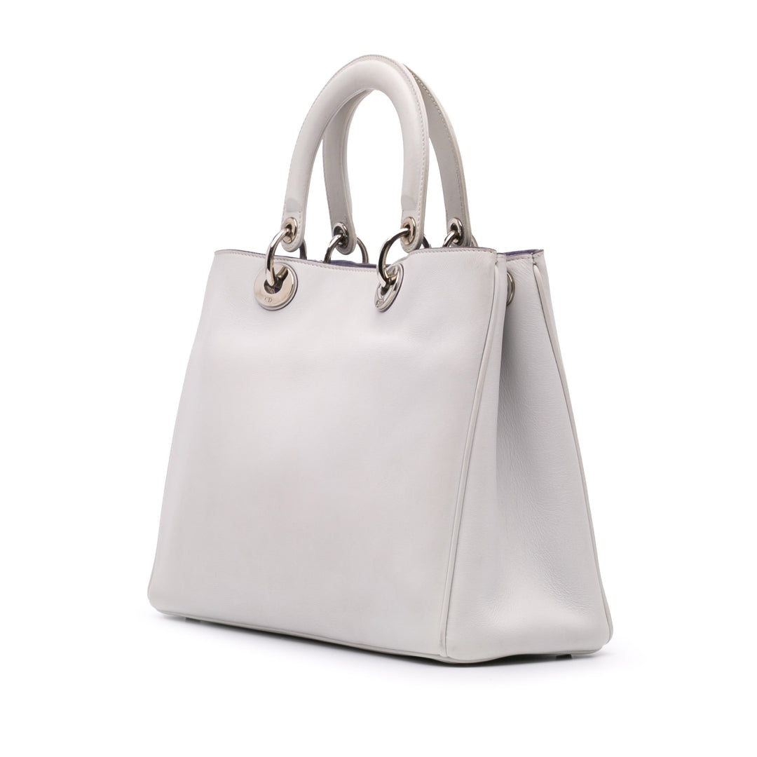 Medium Leather Diorissimo Satchel Purple - Gaby Paris
