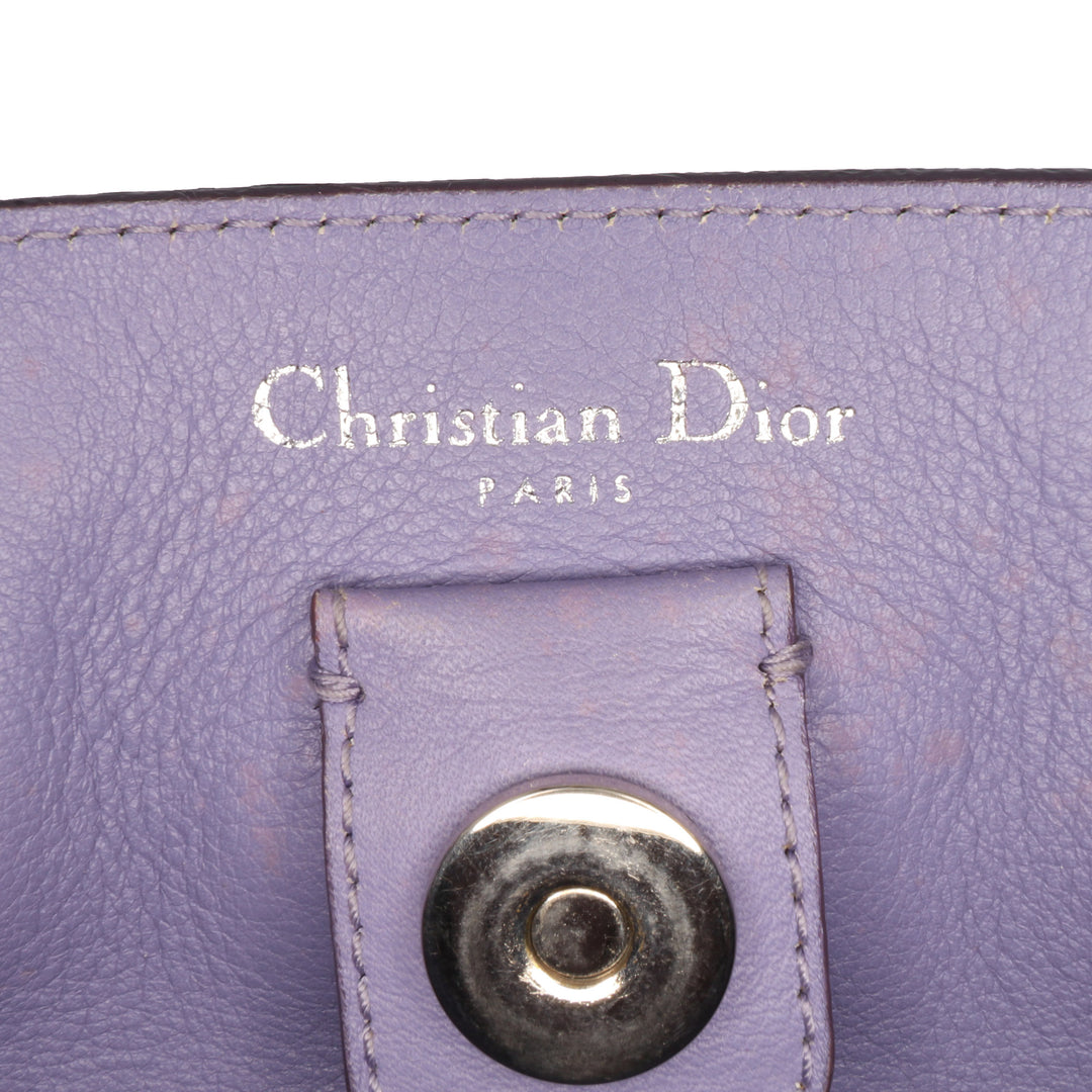 Medium Leather Diorissimo Satchel Purple - Gaby Paris