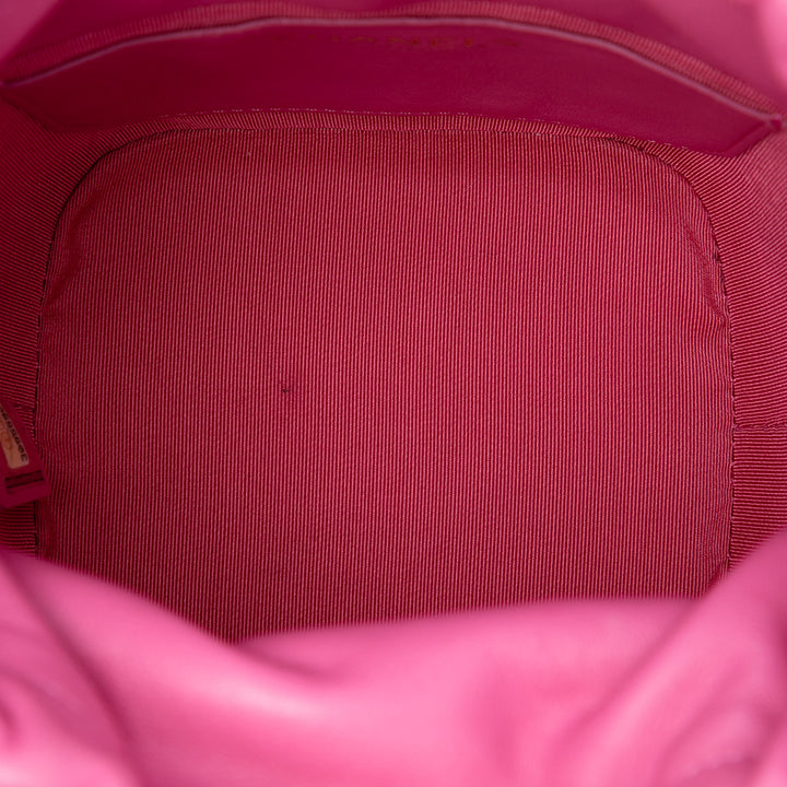 Chanel Sac seau CC Matelassé à cordon seau Petit Cuir caviar Rose – vue 4 – GABY PARIS