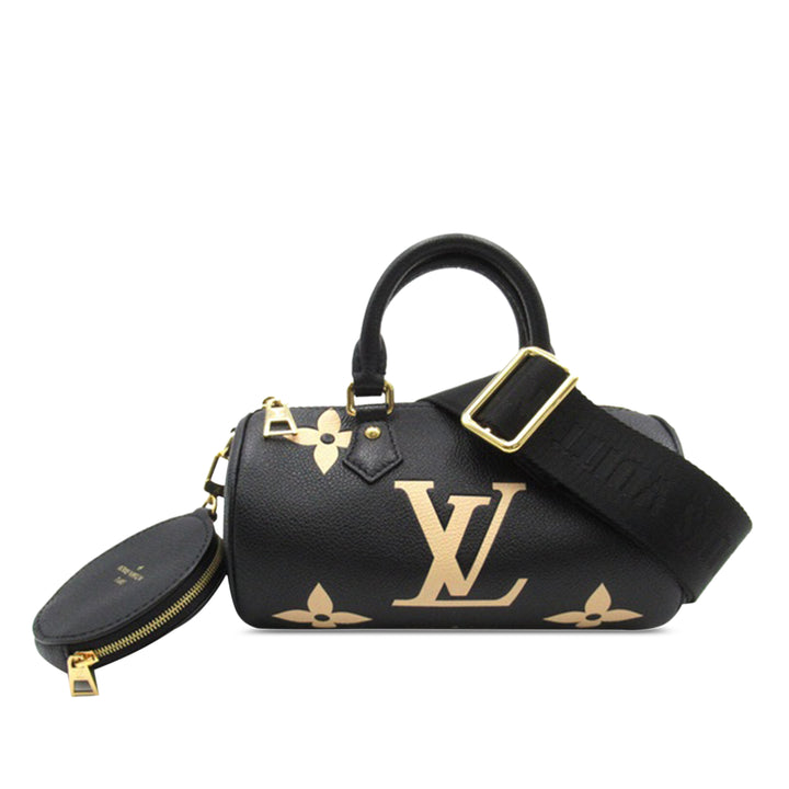 Louis Vuitton Bicolor Monogram Empreinte Giant Papillon BB Black - GABY PARIS