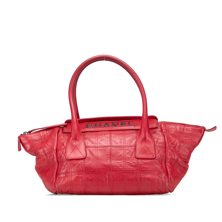 Chanel Carré Surpiqué Lax Sac Cuir d'agneau