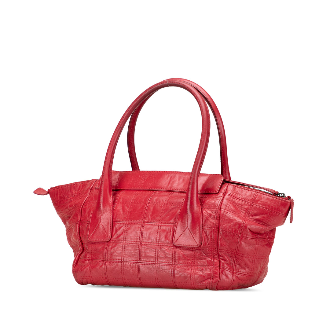 Chanel Carré Surpiqué Lax Sac Cuir d'agneau
