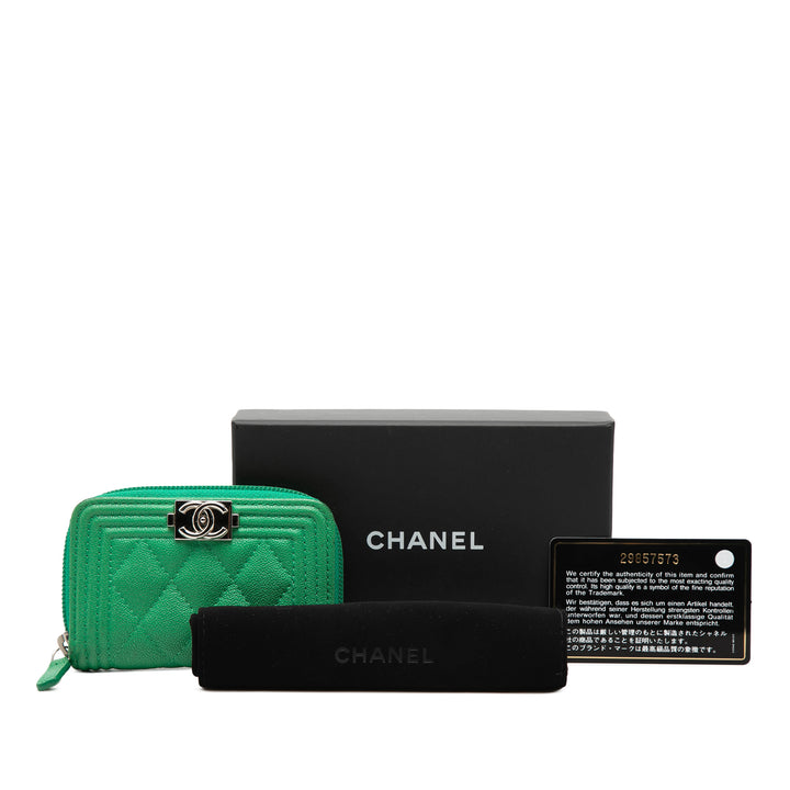 Chanel Matelassé Boy Porte-monnaie Cuir caviar