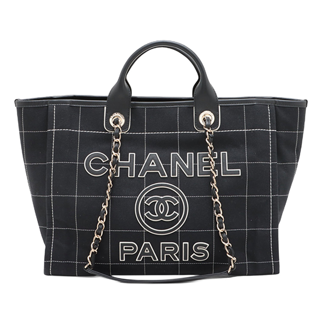 Chanel Medium Toile Surpiqué Deauville Cabas