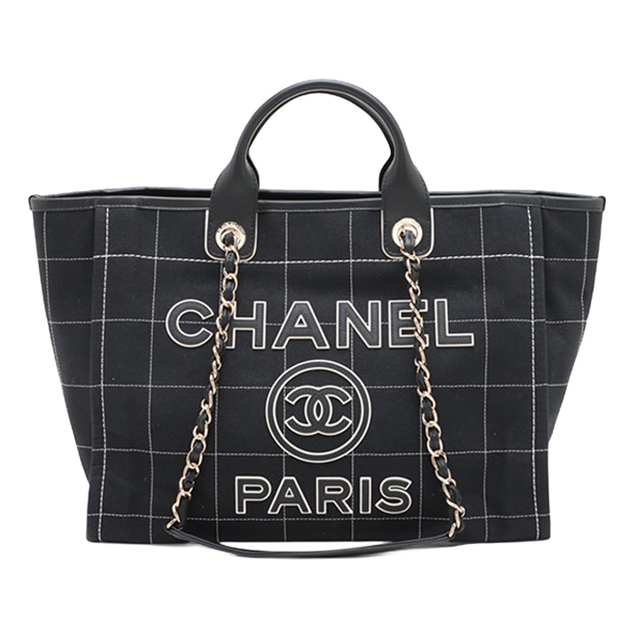 Chanel Medium Toile Surpiqué Deauville Cabas