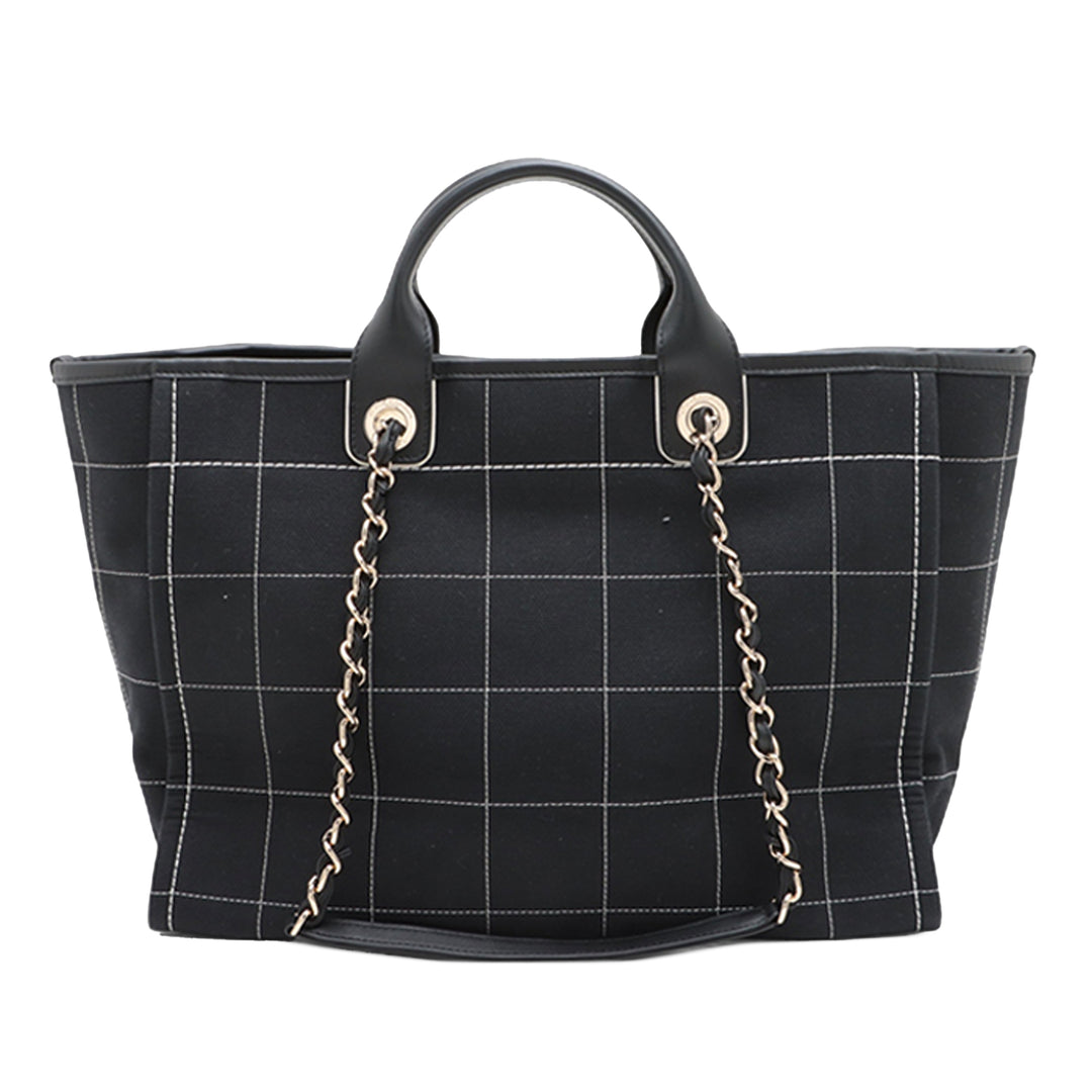 Chanel Medium Toile Surpiqué Deauville Cabas
