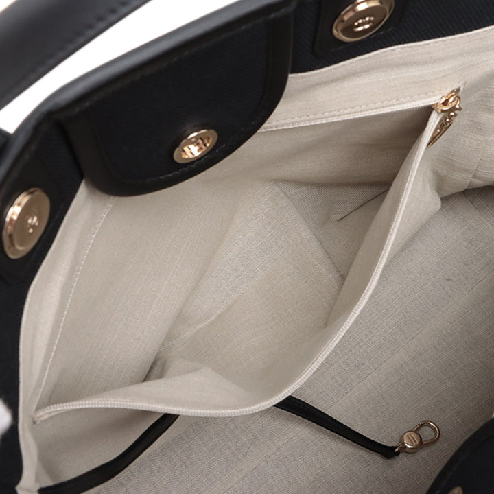 Chanel Medium Toile Surpiqué Deauville Cabas