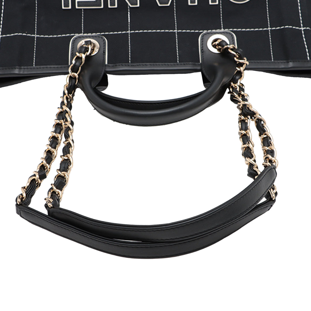 Chanel Medium Toile Surpiqué Deauville Cabas