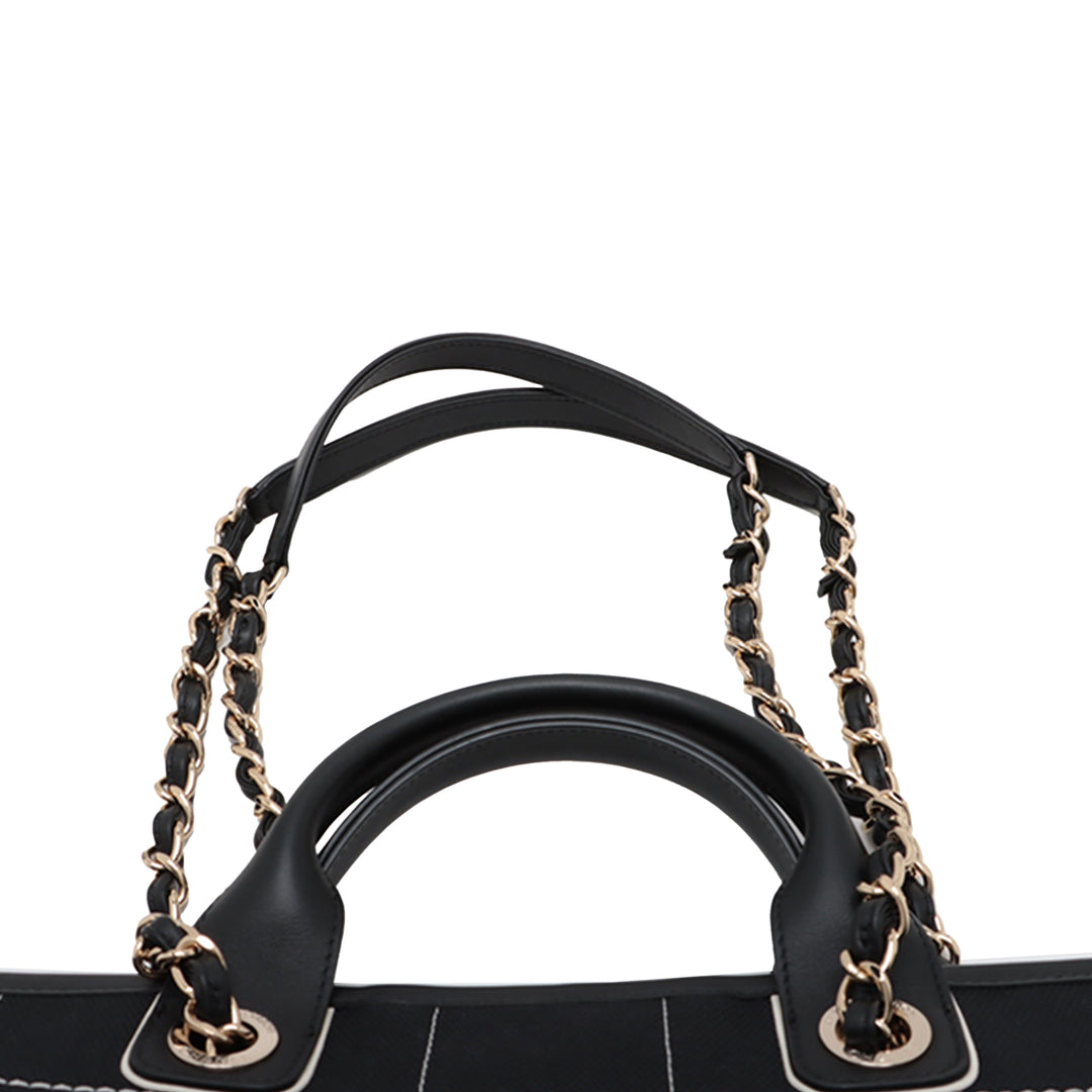 Chanel Medium Toile Surpiqué Deauville Cabas