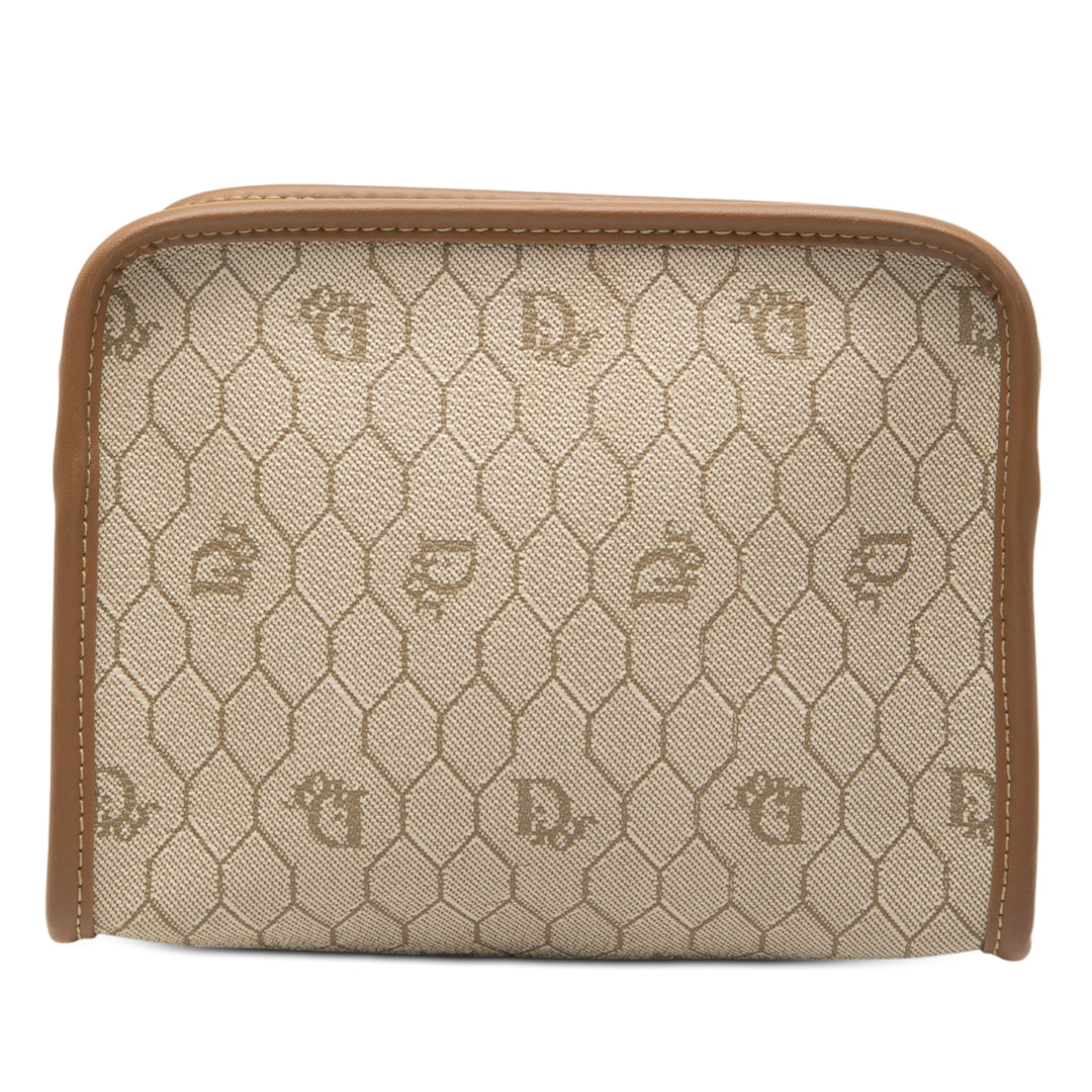 Dior Honeycomb Coated Toile Pochette