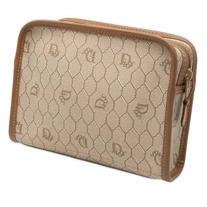 Dior Honeycomb Coated Toile Pochette