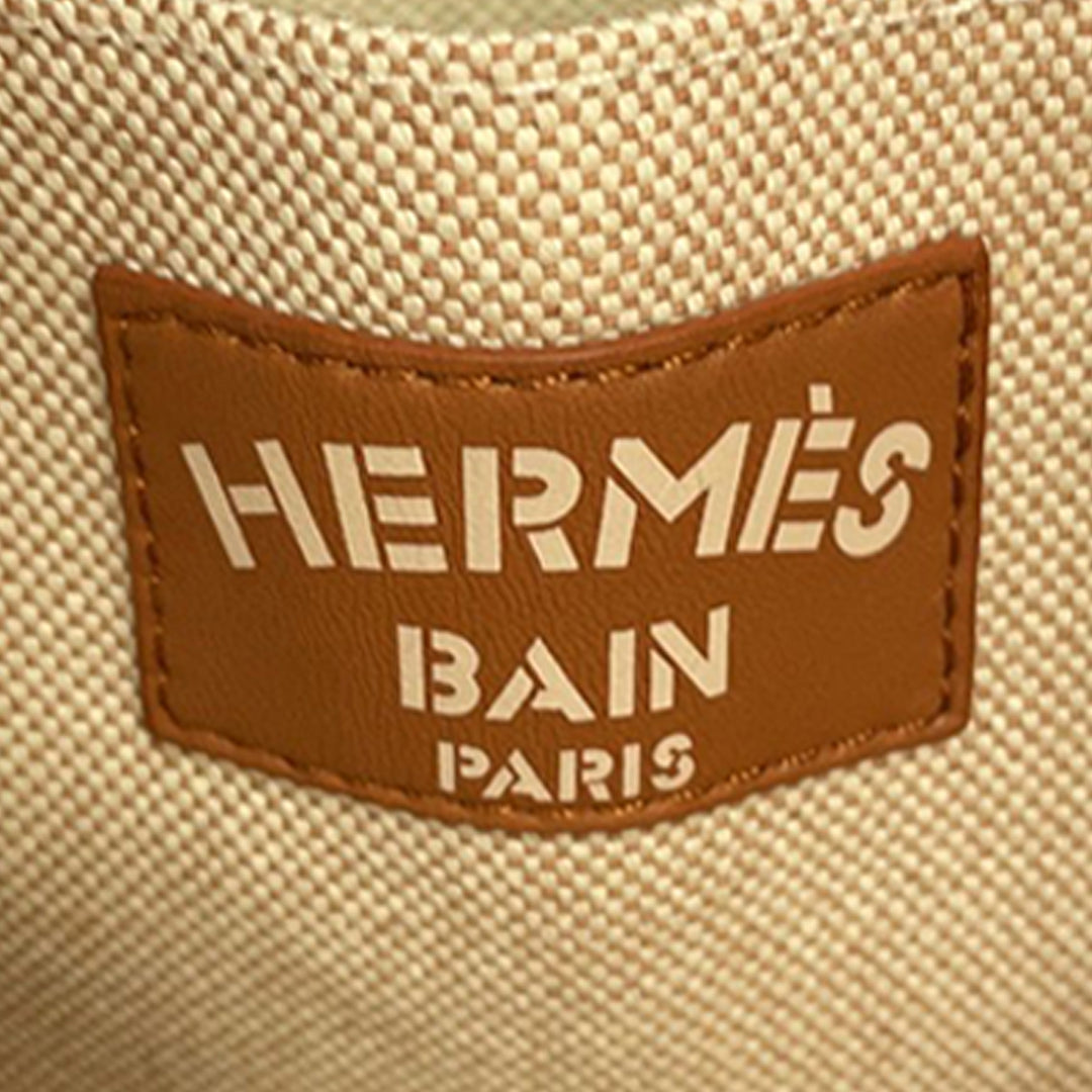 Hermès Toile Escale a la Plage Beach Sac