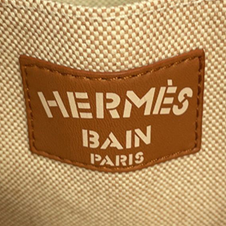 Hermès Toile Escale a la Plage Beach Sac