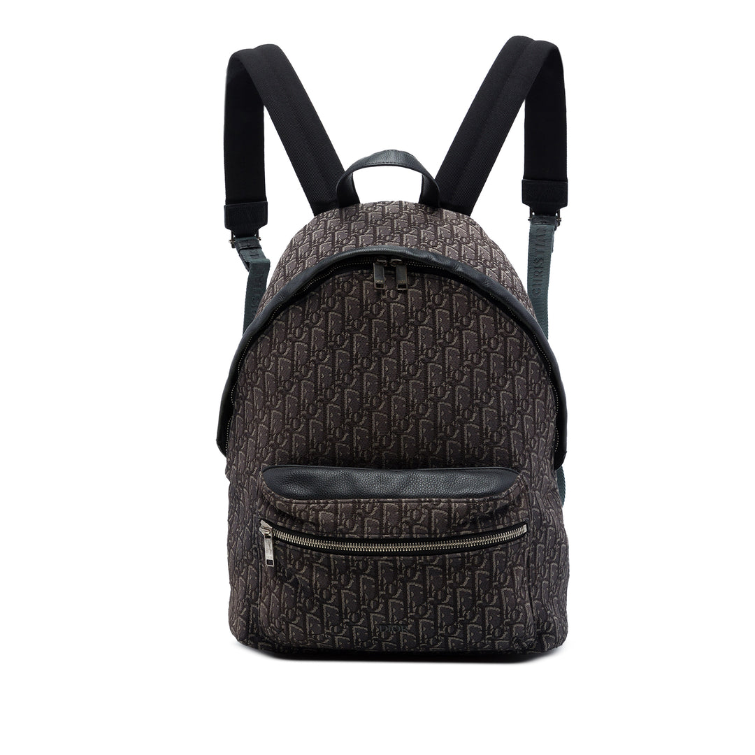 Dior Sac à dos Rider Oblique Marron – vue principale – GABY PARIS